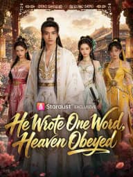 He Wrote One Word, Heaven Obeyed poster, on StardustTV